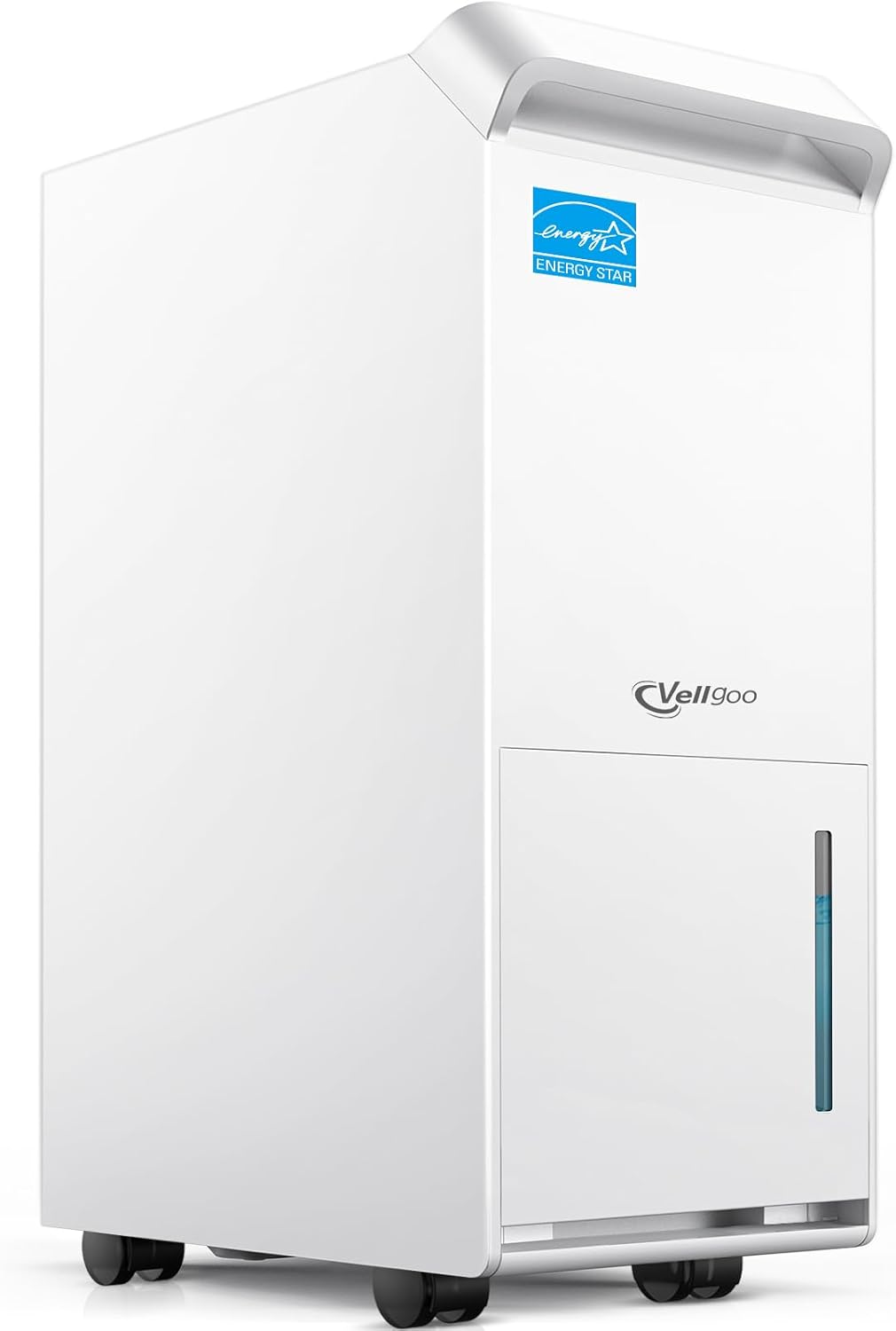 1,500 Sq.Ft Most Efficient Energy Star 2024 Dehumidifier,Vellgoo 22 Pint 2019 DOE Compressor Dehumidifier with Drain Hose, Intelligent Humidity Control for Basement, Home, Bedroom, Bathroom