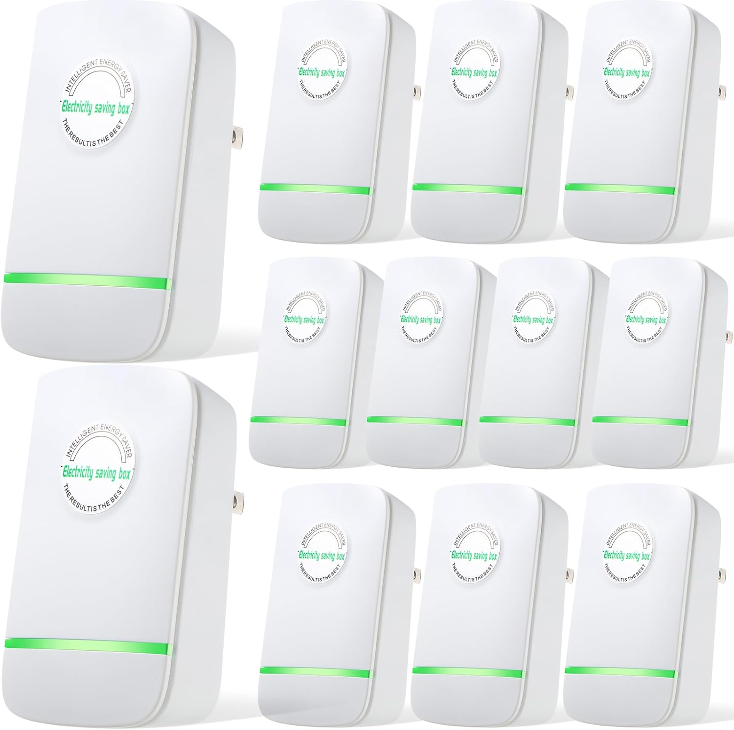 Kigley 16 Pcs Energy Saving Device, Electricity Power Saving Box, Household Stable Voltage Device and High Efficiency US Plug 90-250V 30KW for Home Factory Office