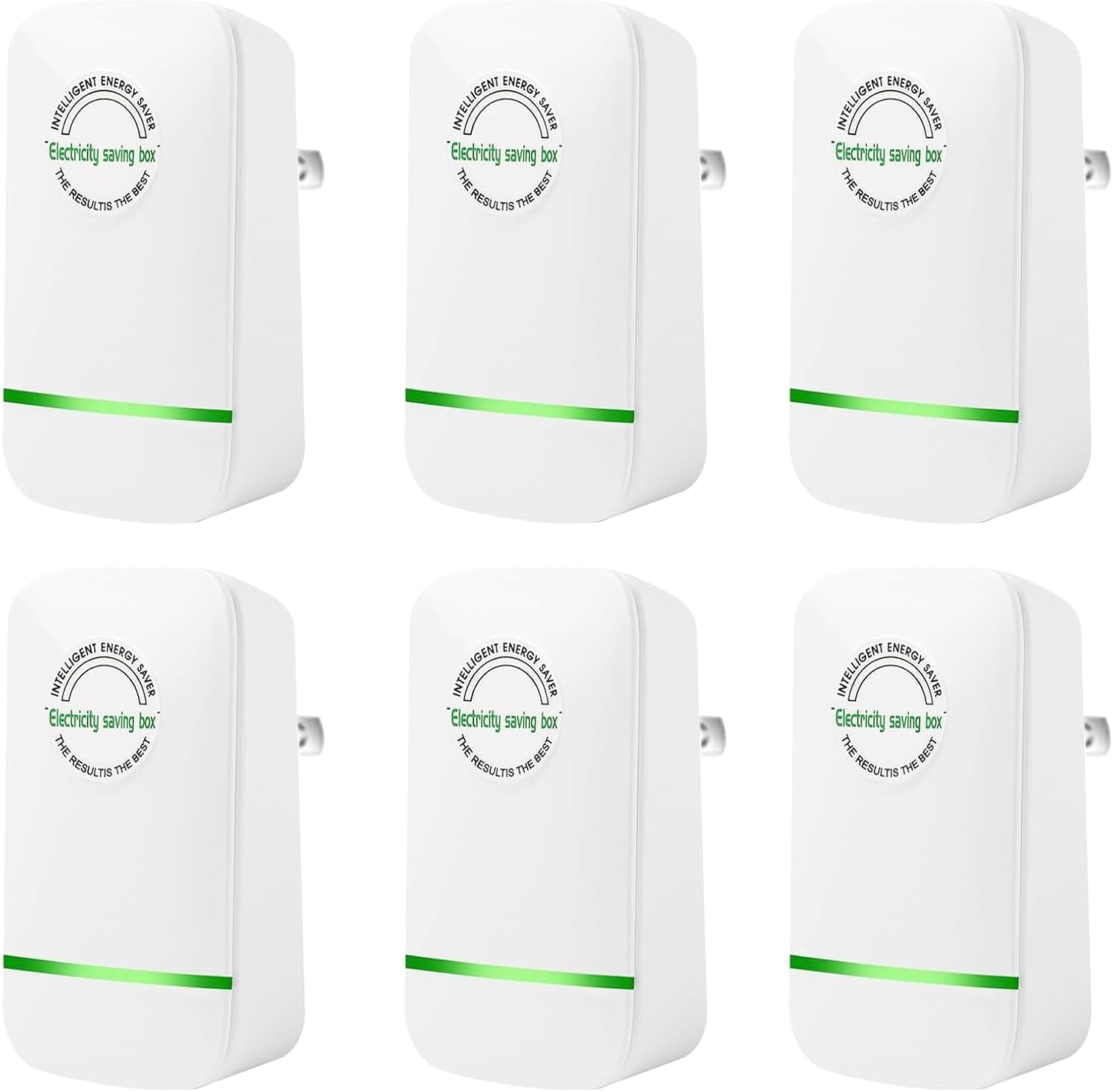 Stopwatt Energy Saving Device Electricity Saving Box Power Saving Device Electricity Saving Device Save Electricity US Plug 90V-250V 30KW White 6Pack