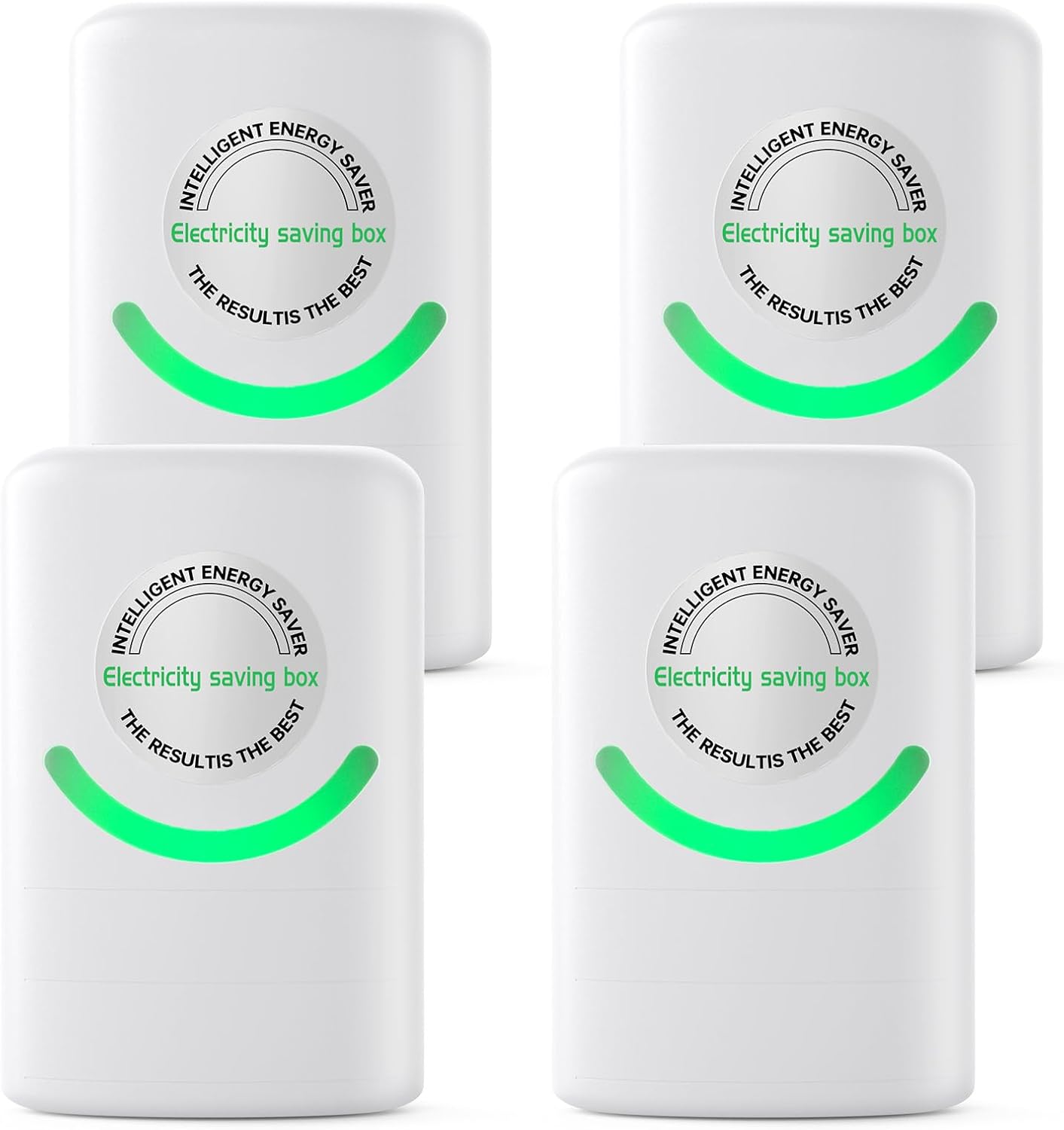 Stopwatt Energy Saving Device, Intelligent Pro Power Energy Saver, Stop Watt Power Saver, Esaverwatt Power Factor Saver for Home, Reduces Power Consumption & Lowers Bills, 90V-250V 30KW 4 Pack