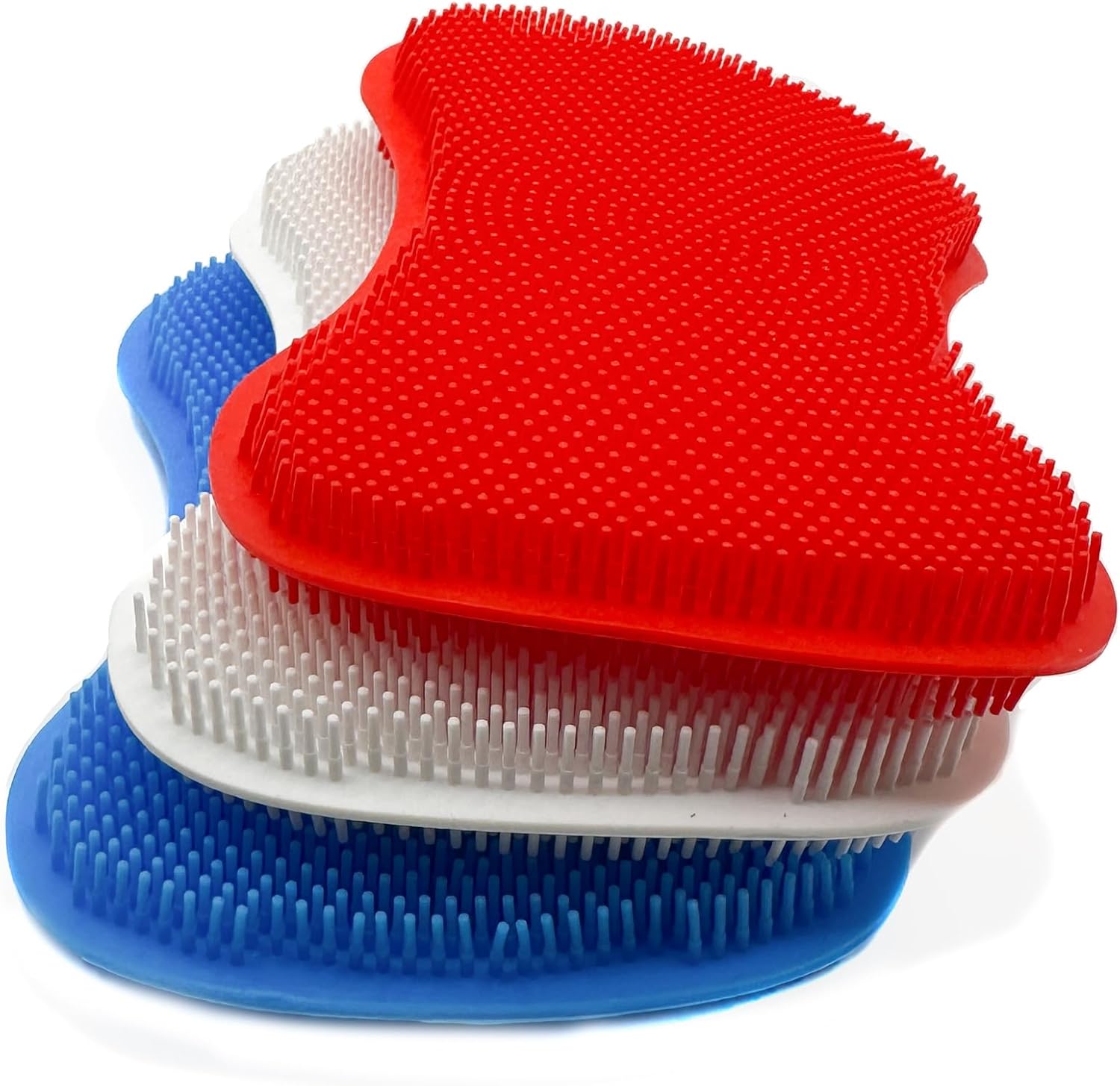 Silicone Sponges Kitchen, Sponges for Dishes 3 Dish Scrubber Kitchen Gadgets Scrub Brush Cleaning Sponges
